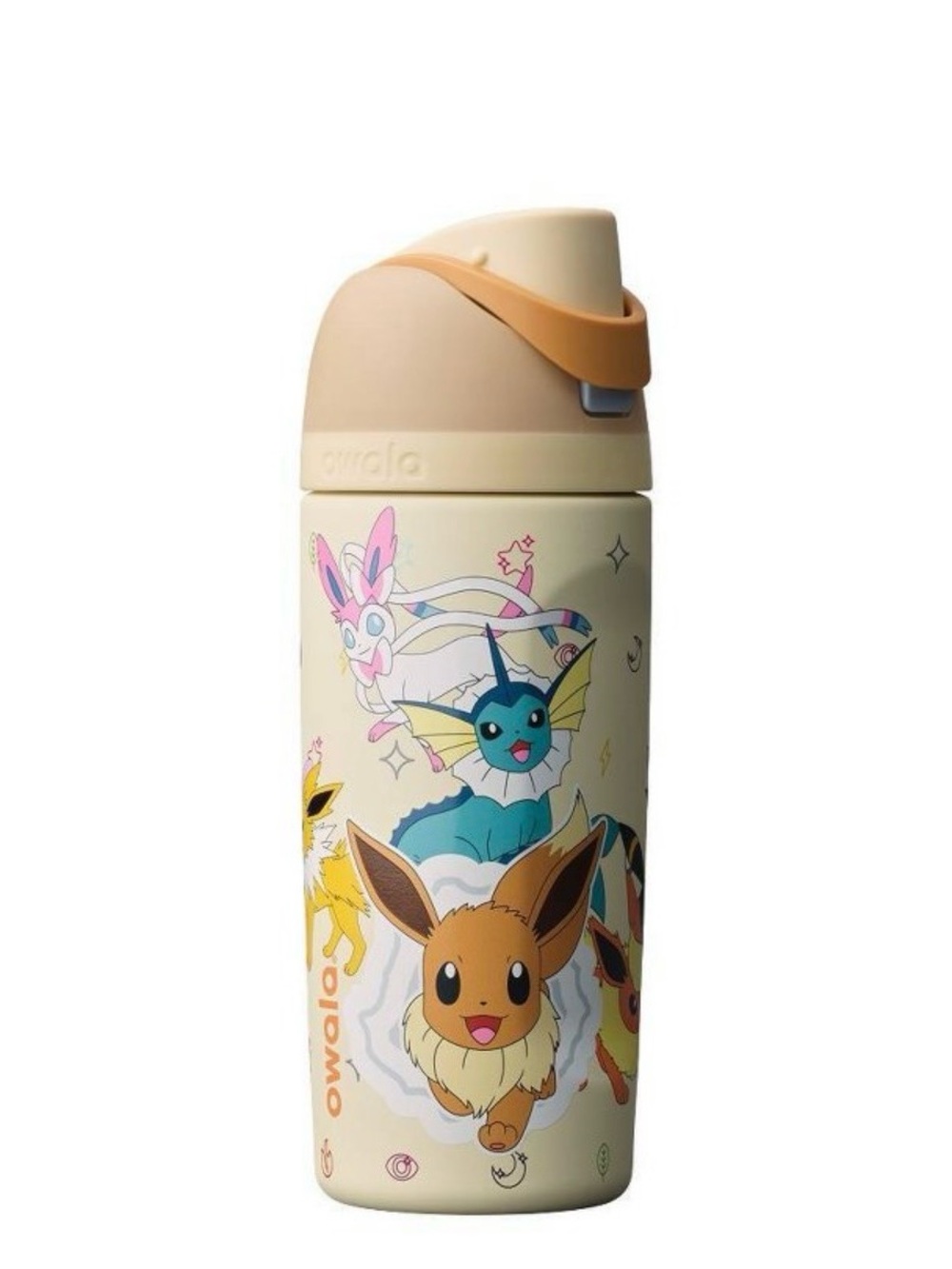 Pokémon Eevee & Evolutions Water Bottle - Beige